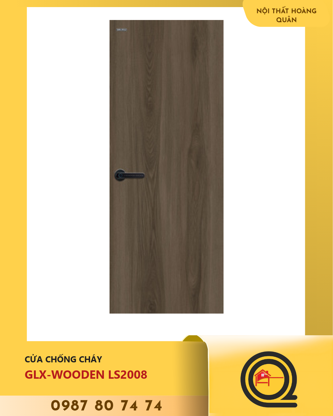 Cửa Gỗ Chống Cháy GLX-WOODEN LS2008